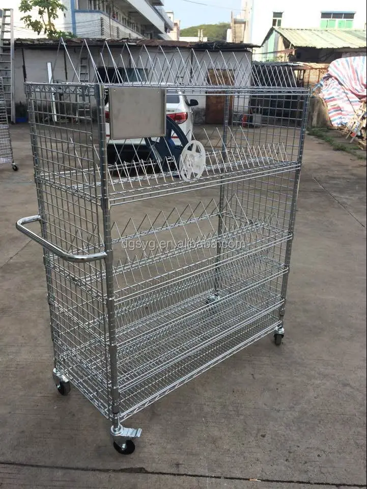 SMT reel storage shelving trolley