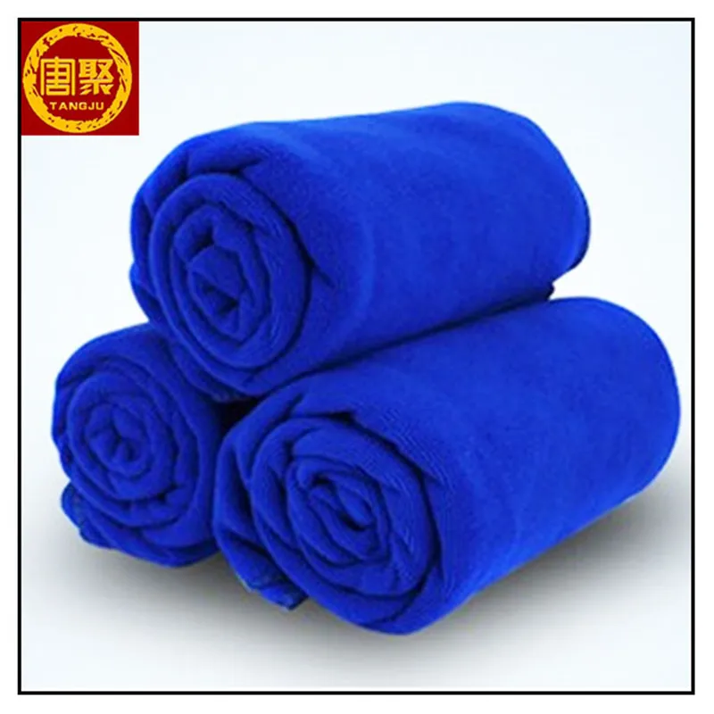 Blue Red Yellow Green Microfiber Cloth Terry Towel Fabric in Rolls