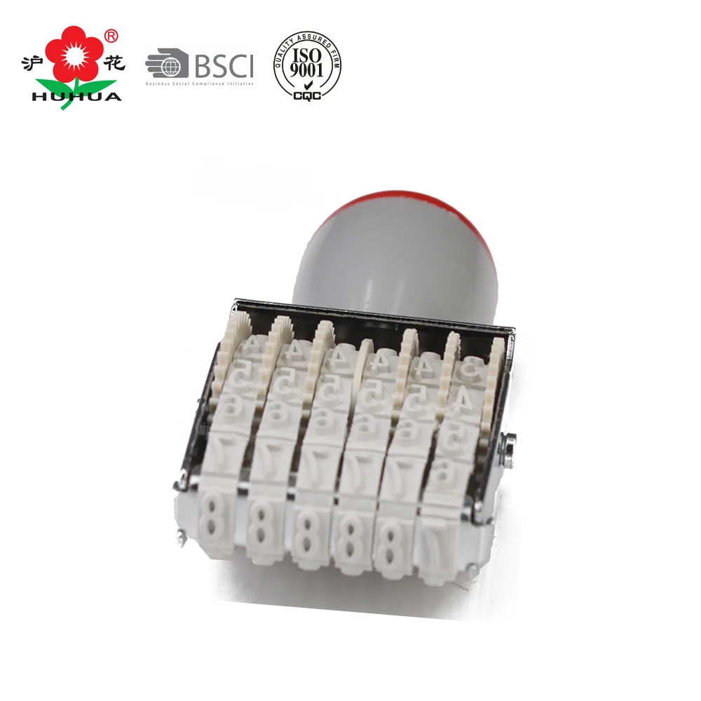 adjustable custom digital number roller stamp