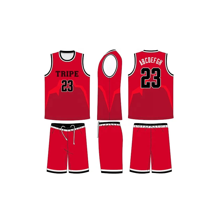 Custom high quality 100% polyester quick dry mesh sublimation printing team basketball jersey