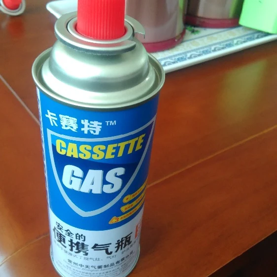 
 Жестяной бутановый газовый картридж и бутановый газовый баллон  