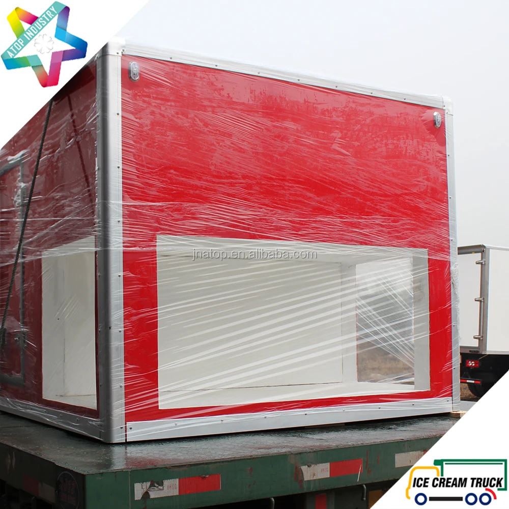 ColdKing 3.4m long -40C ice cream truck body with Kooltube eutectic refrigeration unit for KIA K3000S light duty ice cream truck