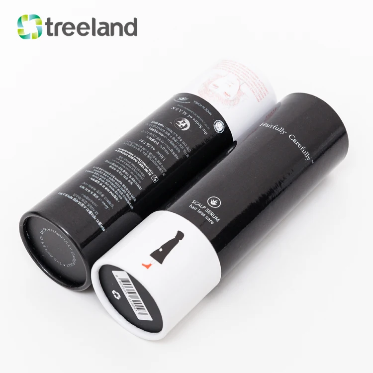 3-piece glossy  telescoping paper tubes cardboard boxes for cosmetic  packaging container
