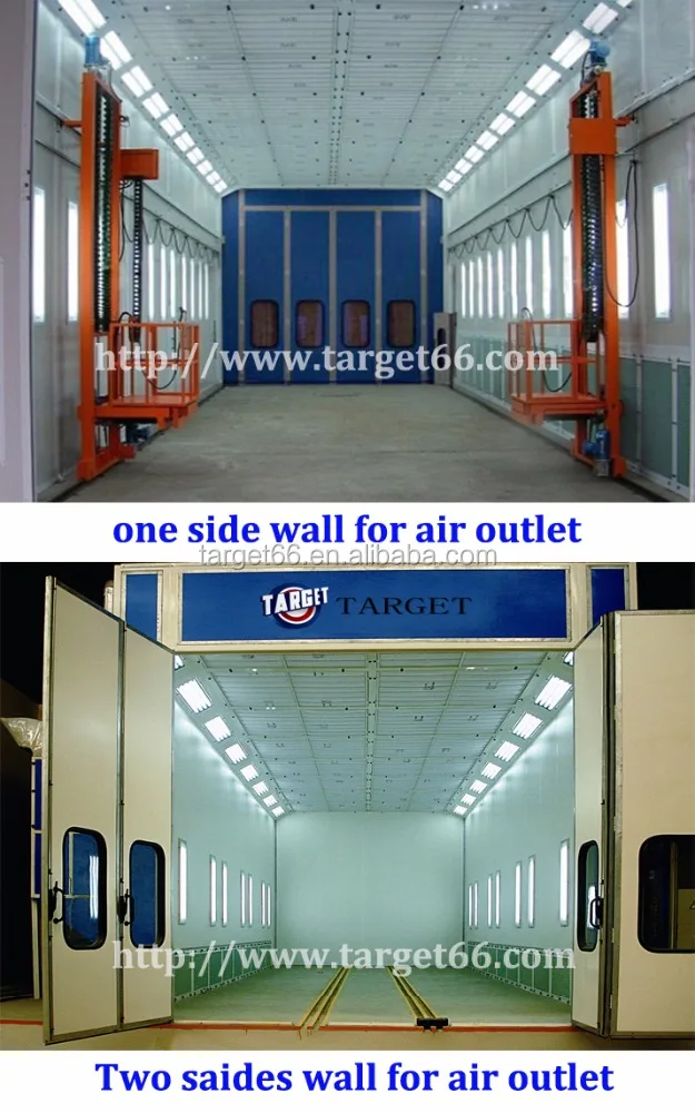 Truck spray booth TARGET Manufacturer 15m Truck spray booth with factory price industrial painting oven spraybooth