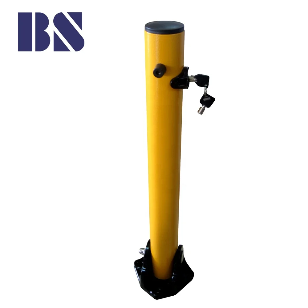 Garage Bollard Folding Parking Bollards Lock Traffic Safety Equipment Manual Pull Bollard