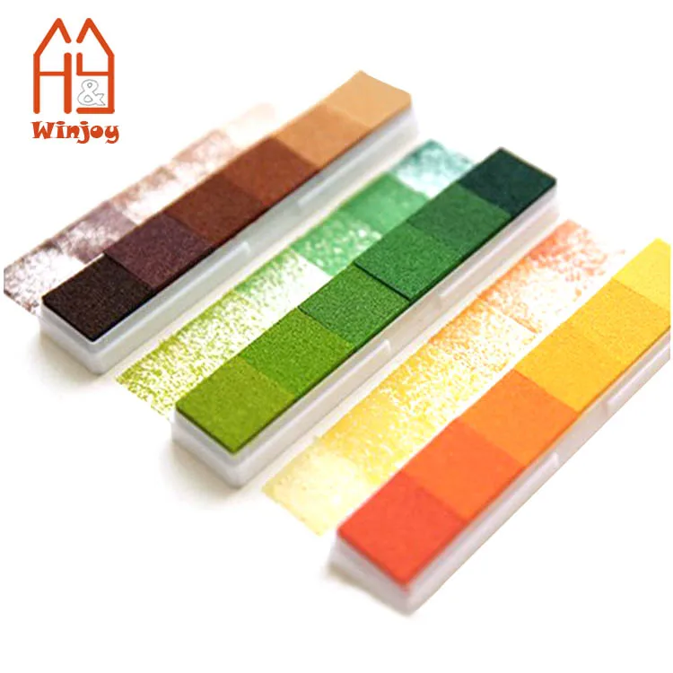 Colorful Home Seal Stamp Ink Pad Kids Scrapbooking Craft Inkpad for Decorating  Long Lasting Fingerprint Ink Pad