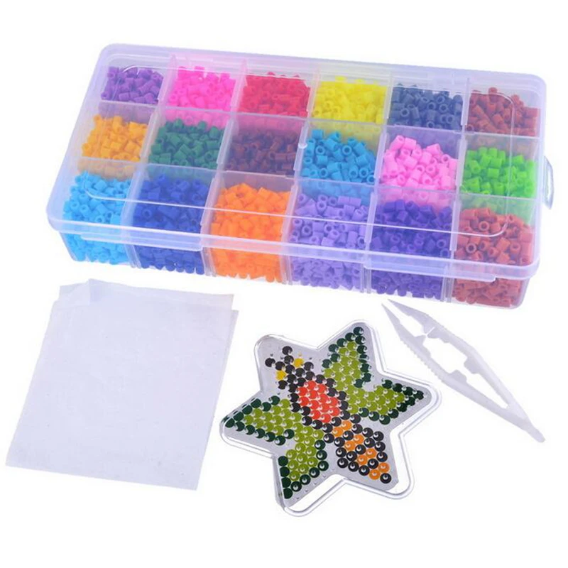 Eco-friendly Funny Puzzle Plastic 5mm Mini Hama Beads DIY Hama Perler Beads