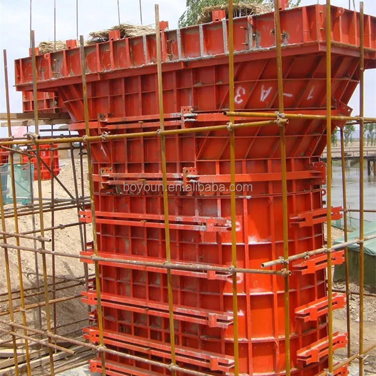 Round steel column precast concrete peri pier formwork system
