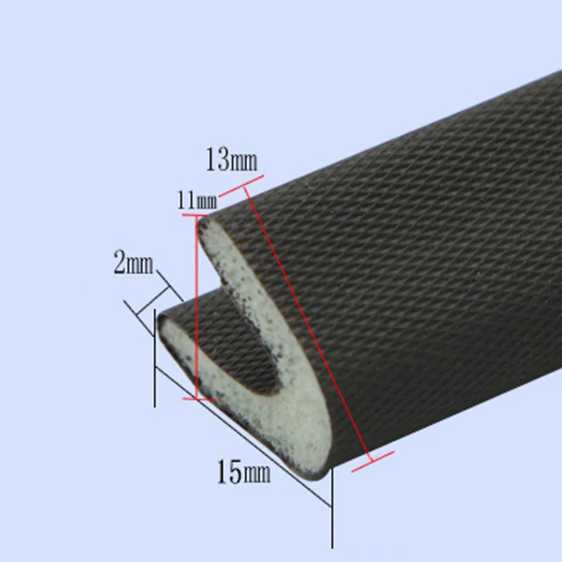 V 03 Self Adhesive PU Foam Tape Cladding C Type Flexible Door Window Seal Sealing Strip Anti Collision Dust proof Weatherstrip