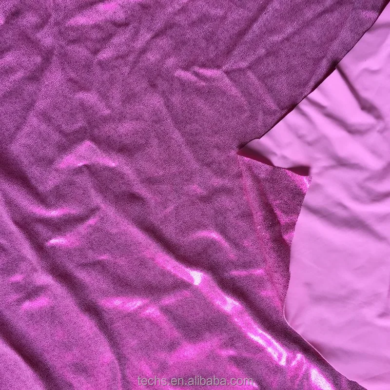 
4 way stretch holographic foil fabric,nylon lycra dancewear fabric 