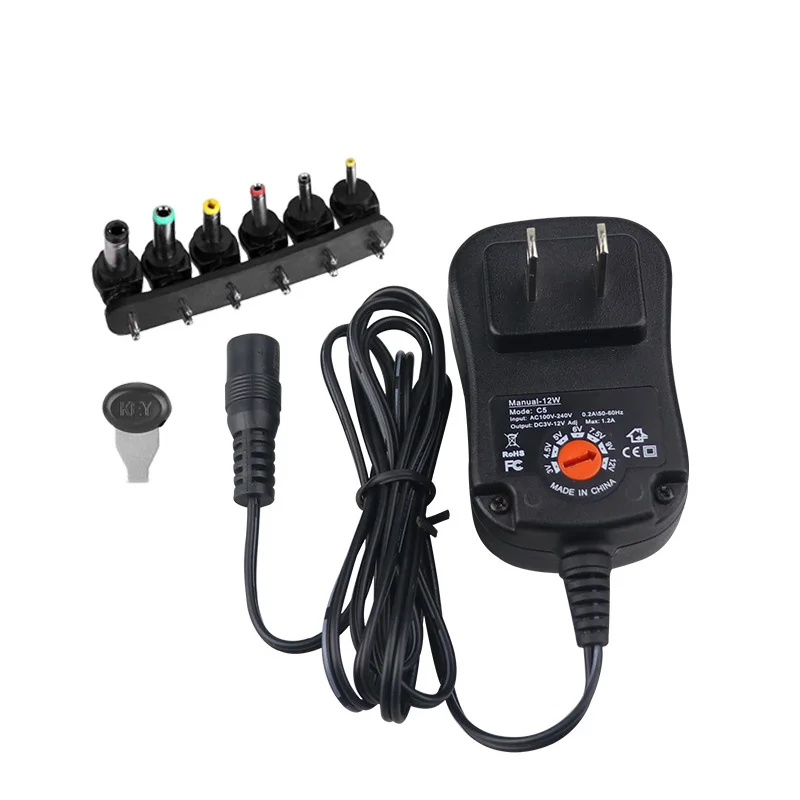 12w 30w Multi Voltage 3v 4.5v 5v 6v 7.5v 9v 12v Power Adapter