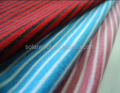 
Трикотажная полосатая ткань из мериносовой шерсти 