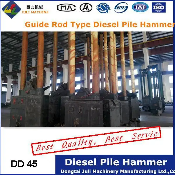 juli double rod diesel driven hydraulic pile hammer