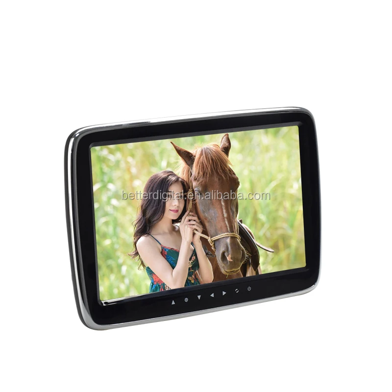 Headrest monitor for vehicle with USB SD GAMES FM IR transmitter