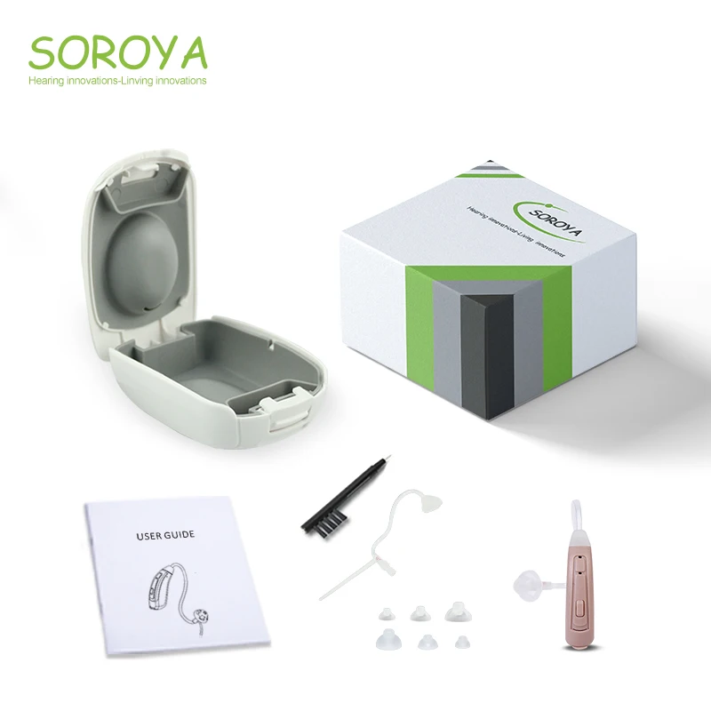 Open fit behind the ear digital hearing aid sound amplifier  hearing aid for the deafness with  app control