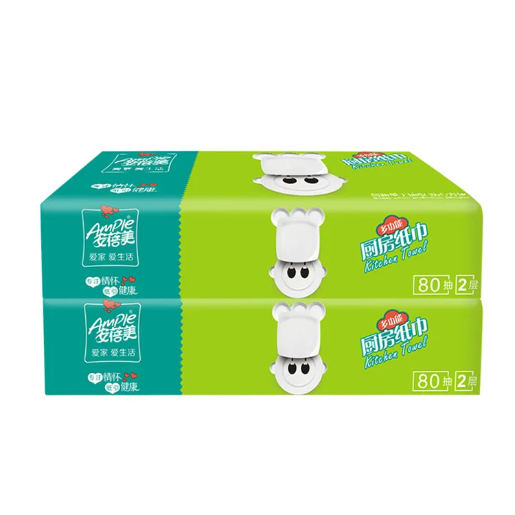 Прямая продажа с фабрики оптом для кухнных бумажных полотенец 2Ply одноразовые мягкие чистящие салфетки полотенце