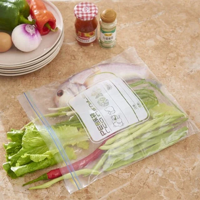 Transparent custom printed double zipper bag plastic zip self lock bag