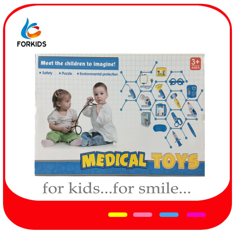 Kids medical equipment kit toys,preschool kids toy hospital set for pretend play