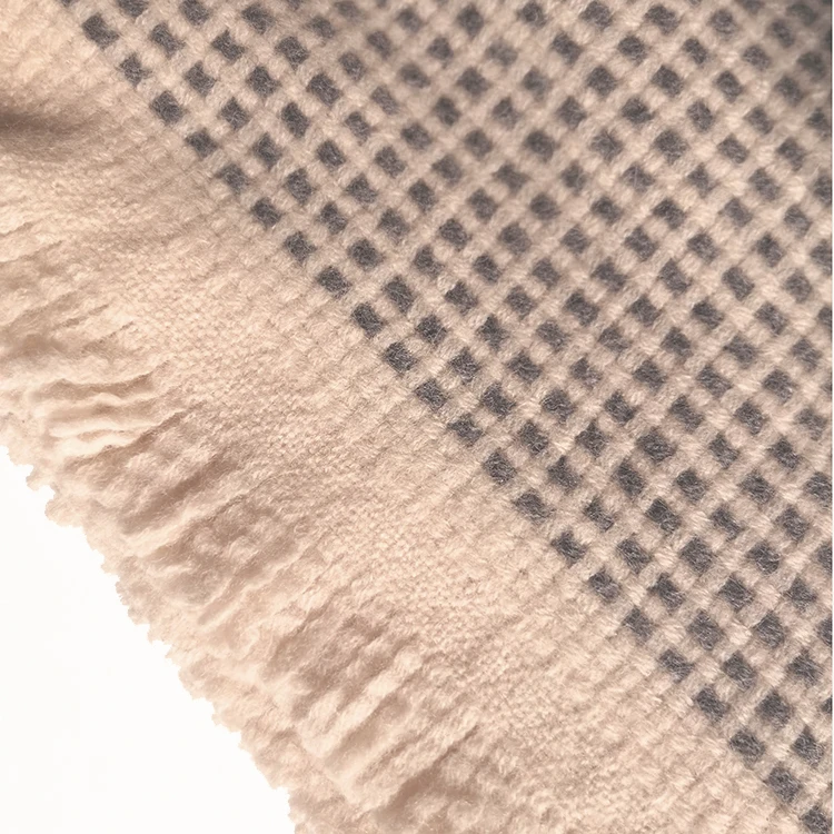 
2019 New Fashion Inner Mongolian Custom Woven Merino100% Wool Shawl Scarves 