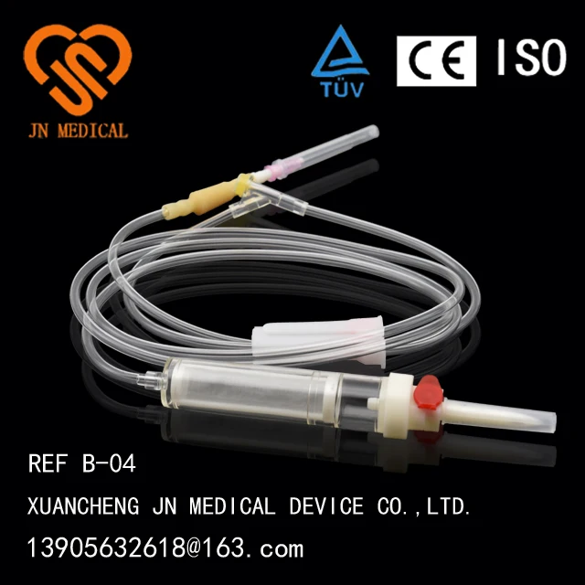 
20 years factory blood transfusion set filter disposable Can be customized with CE Disposable blood transfusion set 