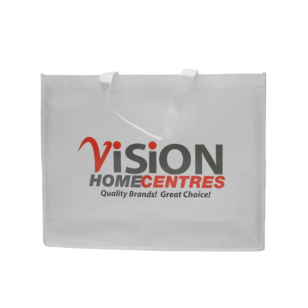 Reusable pp laminated non woven shopping bag,glossy film laminated tote bag