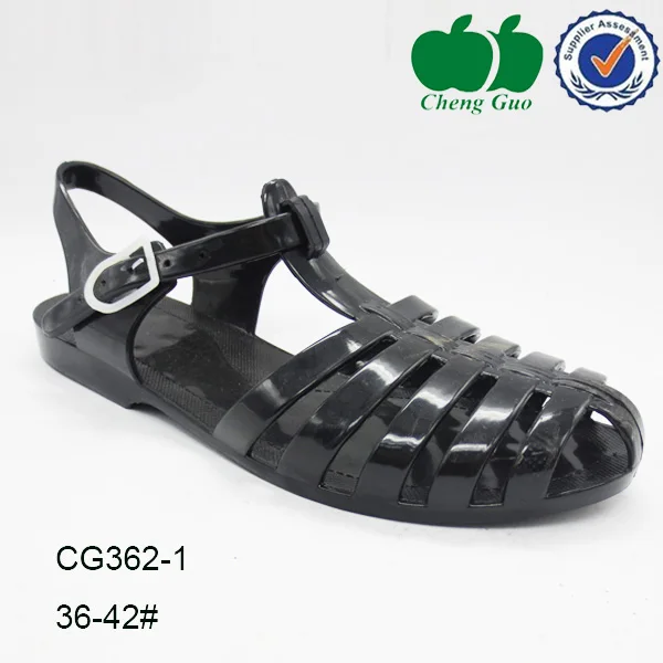 
latest colorful jelly shoe woman beach sandal for 2014 