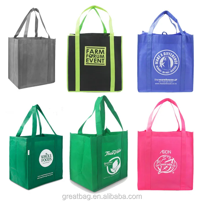 
promotional non woven polypropylene tote grocery bag 