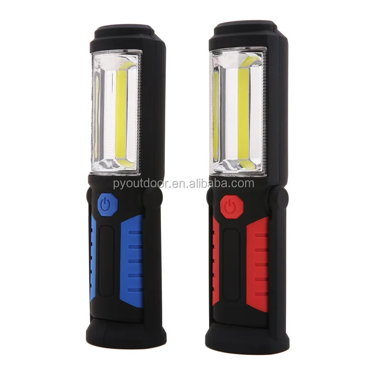 New USB Rechargeable Portable COB Working Lamp strong handheld led work lights 180 degree rotating worklight