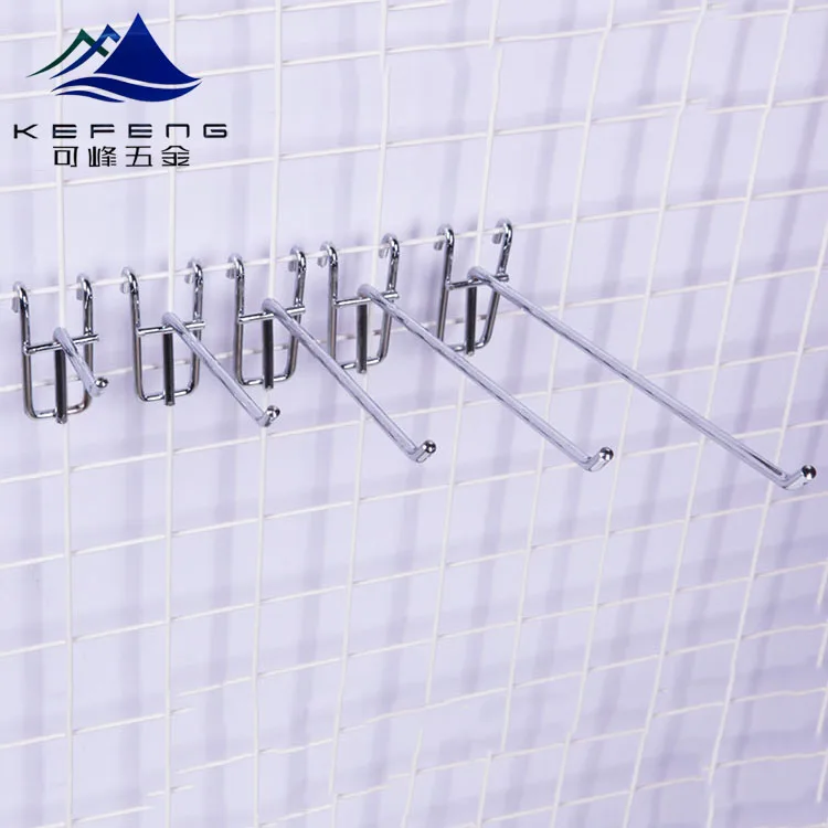 
High quality grid dwall hanging hooks/supermarket display hook KF-F005 