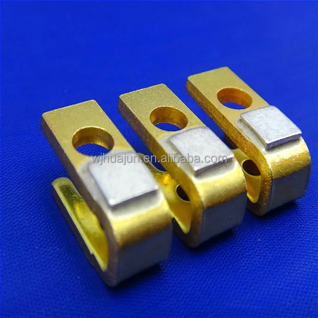  Электрическая медная контактная пластина серебристого цвета