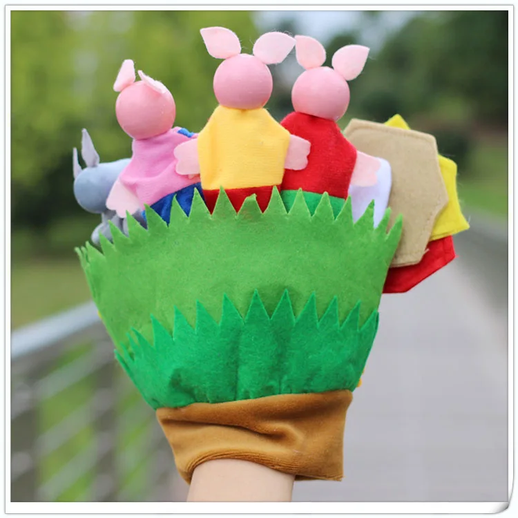 Куклы на пять пальцев для детей дошкольного возраста с тремя маленькими свиньями