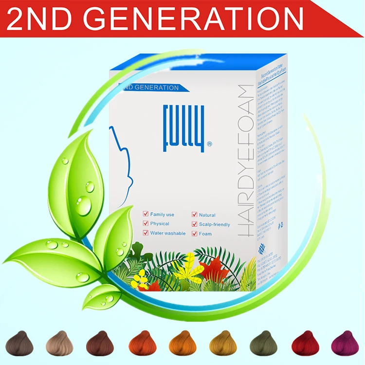 
Fully Wholesale Gray Hair Treatment Hair Color Dye Cream foam 