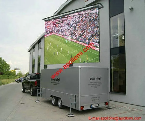 taxi top trailer video advertising P8mm led display electronic
