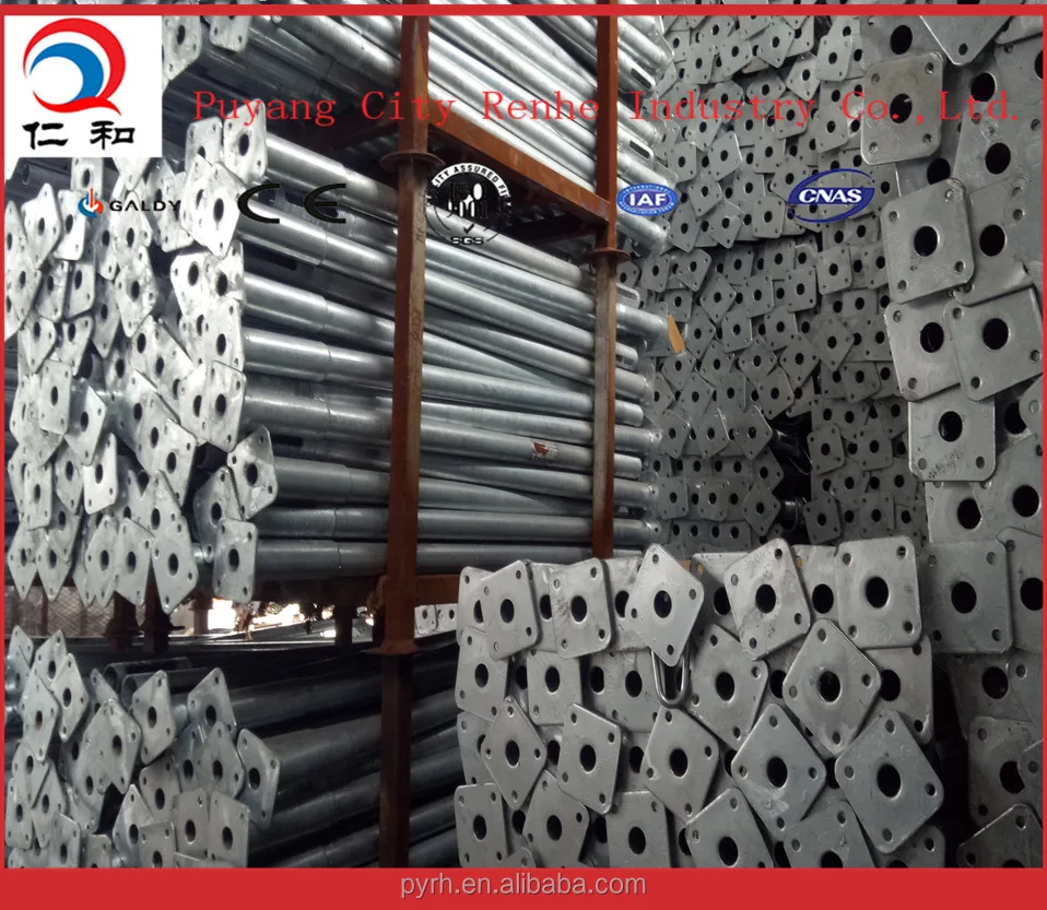 Adjustable Steel Props for Construction jack base scaffolding