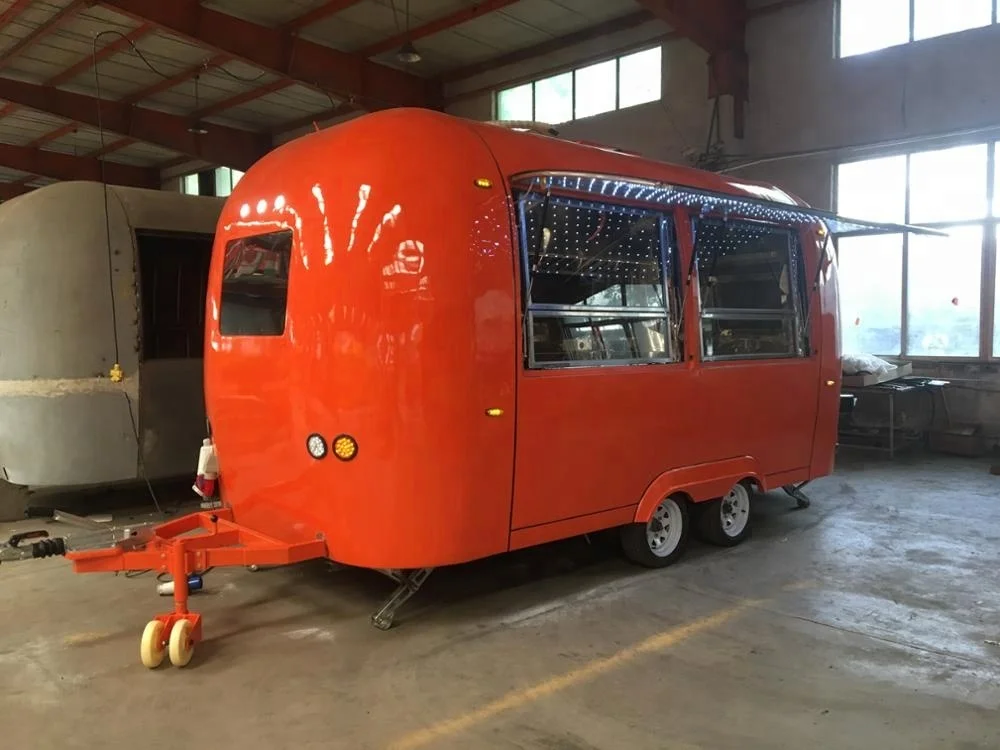 
China manufacturer food trailer mobile food truck crepe carts/fast food vending truck/hot dog trailers for sale 