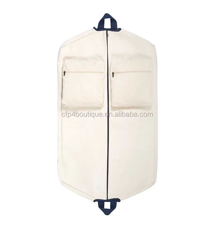 Сверхпрочные сумки CFP B564 с карманами на молнии, Холщовая Сумка для одежды