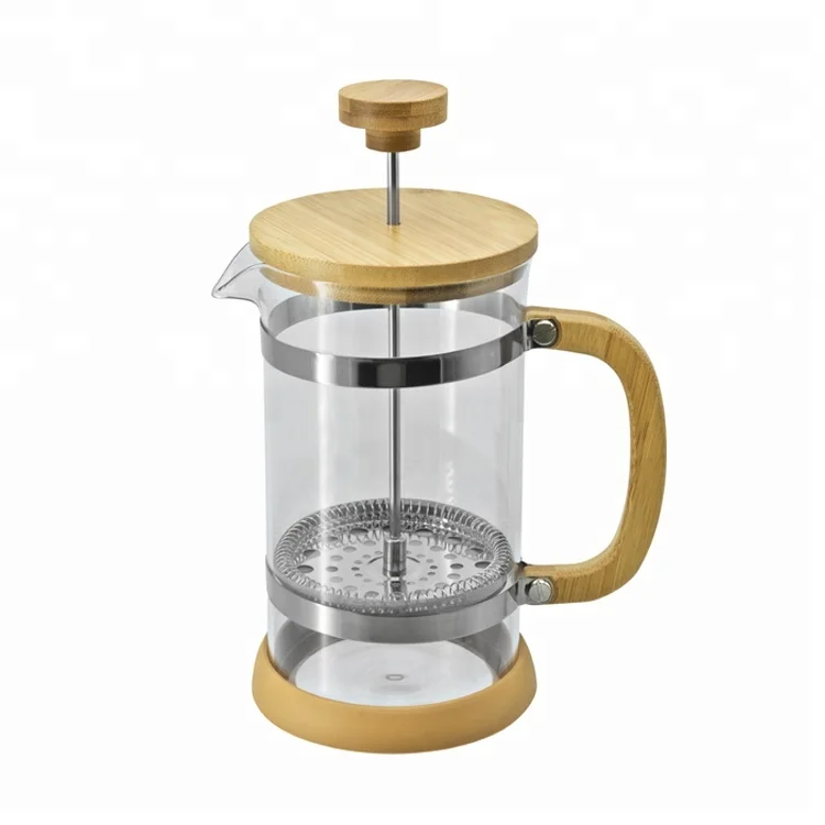 Новый изготовленный на заказ 350 мл небольшой cafetiere для путешествий кемпинга деревянный бамбуковый кофейный французский пресс