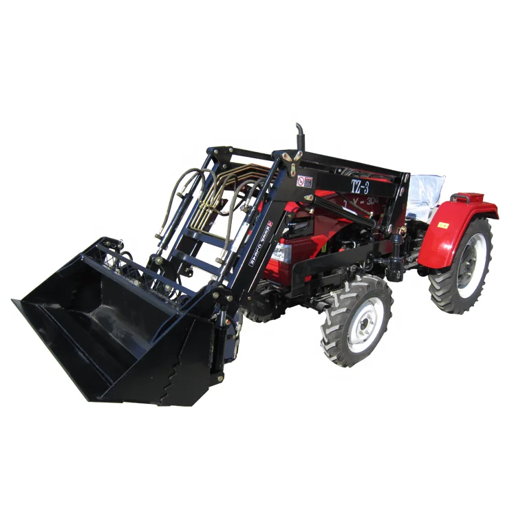 TZ06D Трактор Гидравлический Фронтальный погрузчик в сочетании с 4-в-1 ведром внутренний клапан
