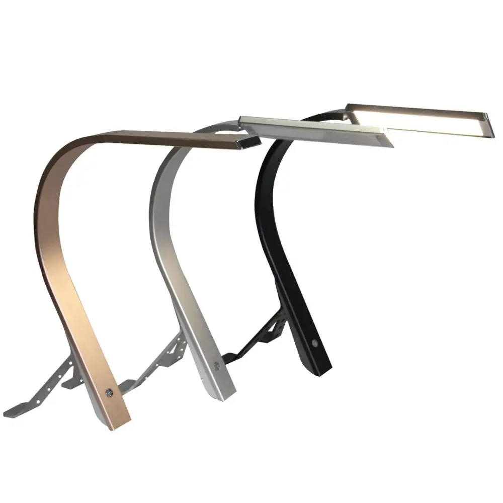 10W Goose neck LED desk lamp USB  port  Aluminium Alloy body 5 steps dimming table lamp