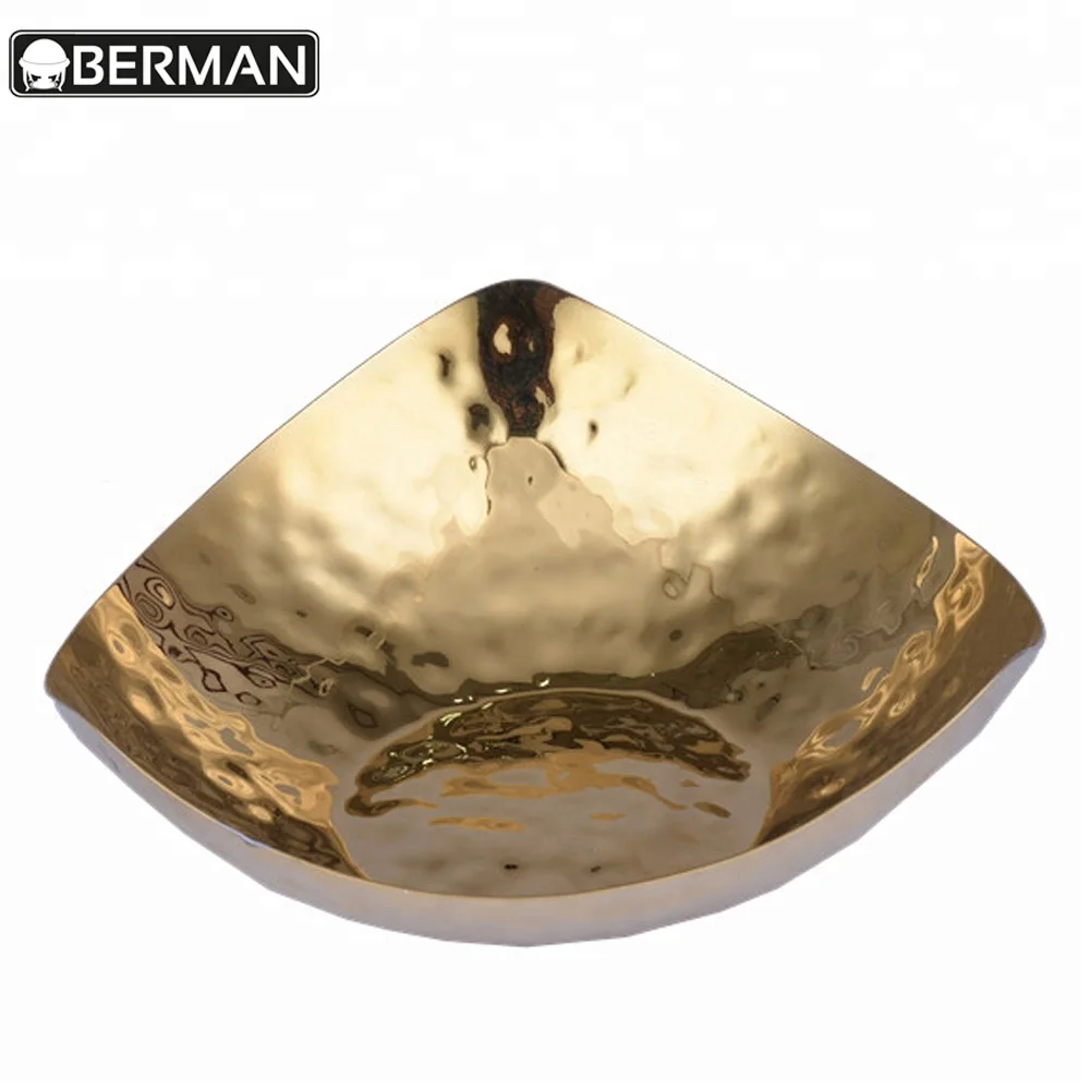 Restaurant equipment price list silver brass antique hammered metal gold plated fruit bowl