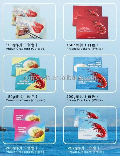 
Red/white/colored prawn crackers 