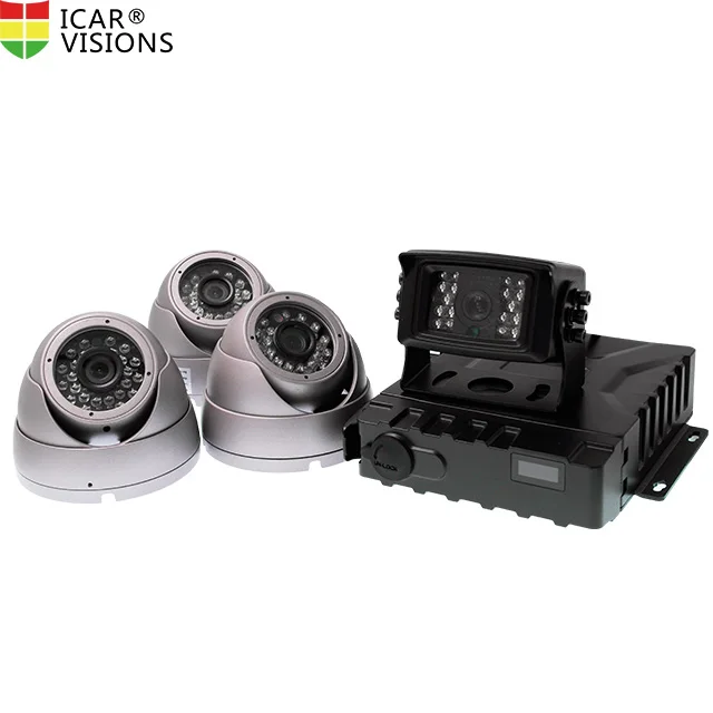 
ICarvisions internal sync IP67 super mini SSD MDVR GPS 3G 4CH 12v car cctv dvr system 