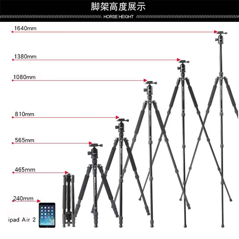 
TRIOPO New All-around Professional Film And Television SLR Tripod T258+D-2 Travel Portable God Artifact Camera Holder 