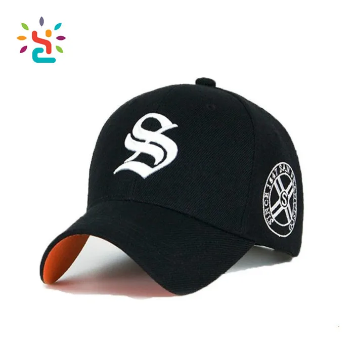 High Quality Baseball Cap Promotional Embroidery Black Sport Baseball Cap Custom New Embroidered Baseball Era Cap