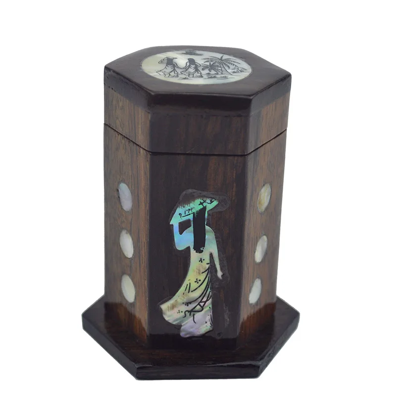 
Creative mini wooden toothpick box restaurant toothpick holder box 