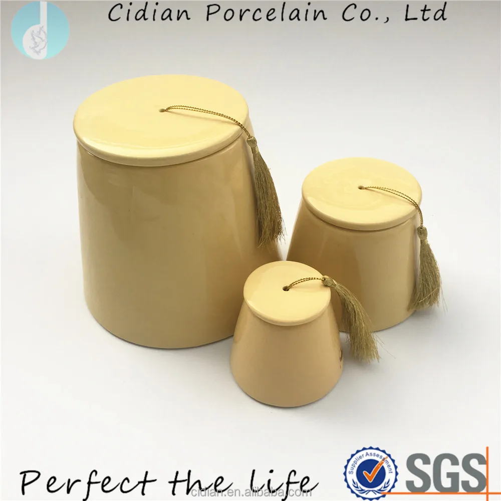 European Ceramic Antique Candy Canister Jars