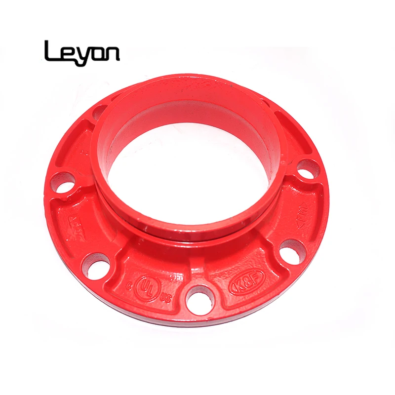 groove fire fighting pipe fittings double flange ductile cast iron split flanges Casting Iron Adaptor Flange