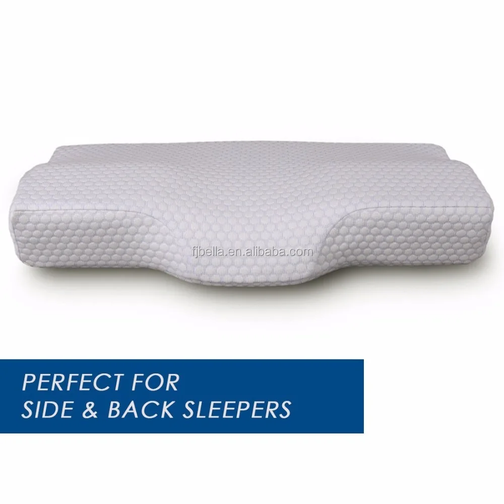 Contour folding healthy care neck shape sleep Memory Foam Pillows Shoulder Support Pillow Orthopedic Neck Pillow For Neck Pain