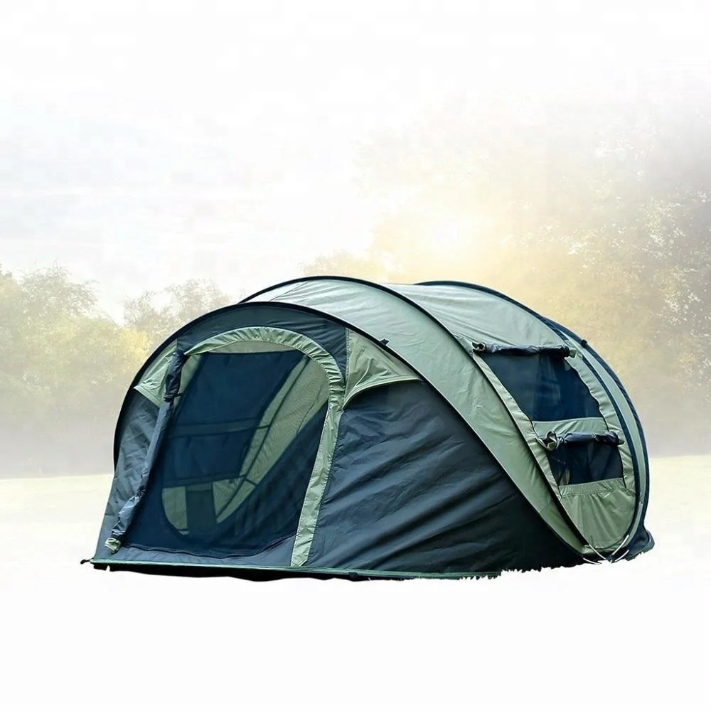 Portable 3-4 Persons Luxury Camp Family Sunshade Pop Up Beach Tent