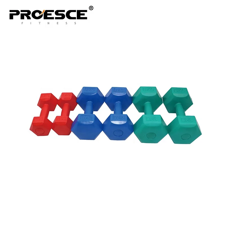 Cheap Cement Hexagon Dumbbell For Weight Lifting